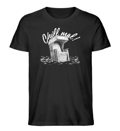 Chill mal! · Herren Premium Bio T-Shirt-Herren Premium Bio T-Shirt-Black-XS-Mooinzen