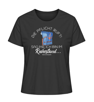 Die Pflicht ruft! - Ruhestand · Damen Premium Bio T-Shirt 2.0-Damen Premium Bio T-Shirt 2.0-Black-XS-Mooinzen