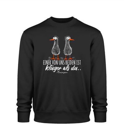 Einer von uns beiden ist klüger als du · Unisex Premium Bio Sweatshirt 2.0-Unisex Premium Bio Sweatshirt 2.0-Black-XS-Mooinzen