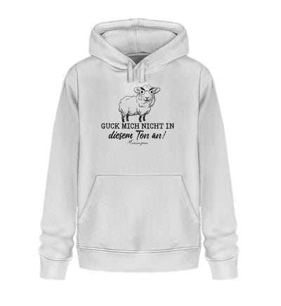 Guck mich nicht in diesem Ton an! · Unisex Bio Hoodie-Unisex Bio Hoodie-White-XS-Mooinzen