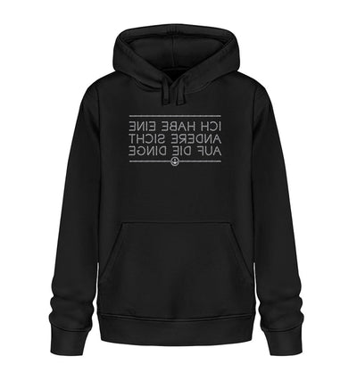 Ich habe eine andere Sicht auf die Dinge · Unisex Bio Hoodie-Unisex Bio Hoodie-Black-XS-Mooinzen