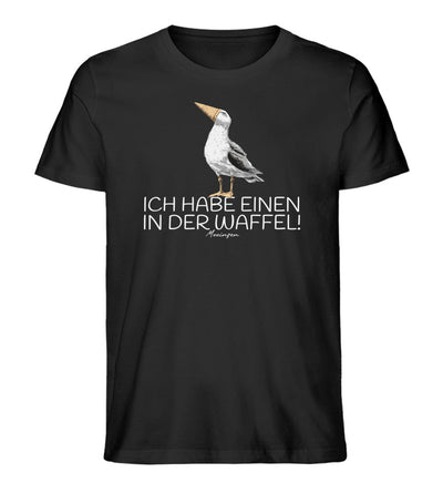 Ich habe einen in der Waffel · Herren Premium Bio T-Shirt-Herren Premium Bio T-Shirt-Black-XS-Mooinzen