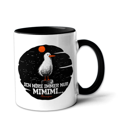 Ich höre immer nur Mimimi · Keramiktasse Zweifarbig-Keramiktasse Zweifarbig-schwarz-330ml-Mooinzen