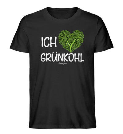 Ich liebe Grünkohl · Herren Premium Bio T-Shirt-Herren Premium Bio T-Shirt-Black-XS-Mooinzen