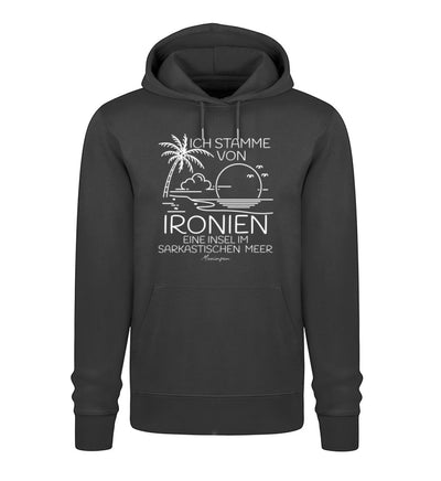 Ich stamme von Ironien Sarkastischen Meer · Unisex Premium Bio Hoodie 2.0-Unisex Premium Bio Hoodie-Black-XS-Mooinzen