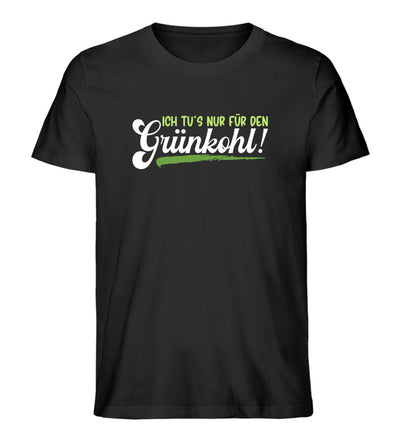 Ich tu's nur für den Grünkohl · Herren Premium Bio T-Shirt-Herren Premium Bio T-Shirt-Black-XS-Mooinzen