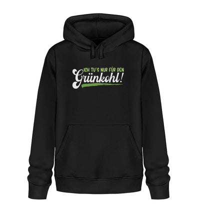 Ich tu's nur für den Grünkohl · Unisex Bio Hoodie-Unisex Bio Hoodie-Black-XS-Mooinzen