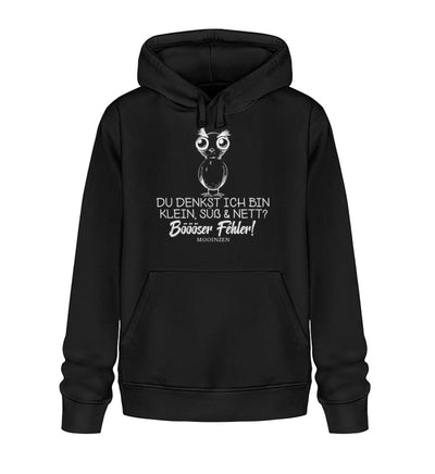 Klein, süß & nett böööser fehler · Unisex Bio Hoodie-Unisex Bio Hoodie-Black-XS-Mooinzen