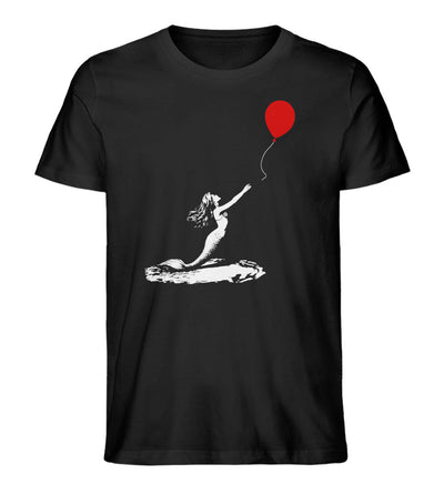 Meerjungfrau ballon · Herren Premium Bio T-Shirt-Herren Premium Bio T-Shirt-Black-XS-Mooinzen