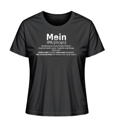 Moin Lexikon · Damen Premium Bio T-Shirt 2.0-Damen Premium Bio T-Shirt 2.0-Black-XS-Mooinzen