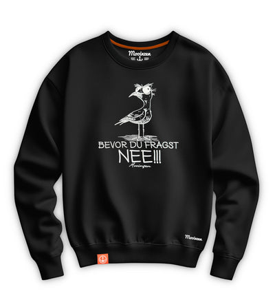 Möwe Nee · Unisex Signature Bio Sweatshirt (merzerisiert)-Unisex Signature Bio Sweatshirt-black-beauty-S-Mooinzen