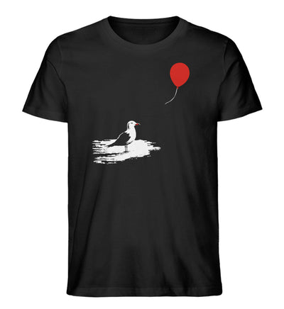 Möwe ballon · Herren Premium Bio T-Shirt-Herren Premium Bio T-Shirt-Black-XS-Mooinzen