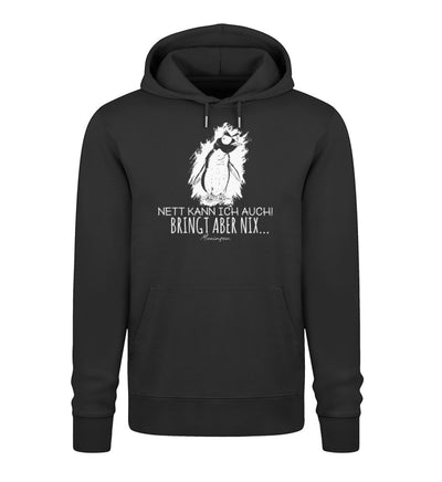 Nett kann ich auch · Unisex Premium Bio Hoodie 2.0-Unisex Premium Bio Hoodie 2.0-Black-XS-Mooinzen