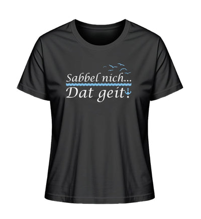 Sabbel nich dat geit · Damen Premium Bio T-Shirt 2.0-Damen Premium Bio T-Shirt 2.0-Black-XS-Mooinzen