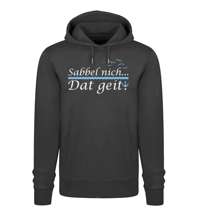 Sabbel nich.. Dat geit! · Unisex Premium Bio Hoodie 2.0-Unisex Premium Bio Hoodie-Black-XS-Mooinzen