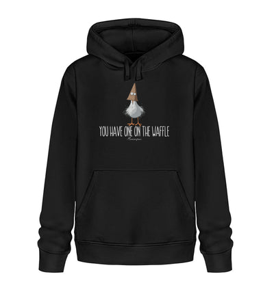 You have one on the waffle · Unisex Bio Hoodie-Unisex Bio Hoodie-Black-XS-Mooinzen